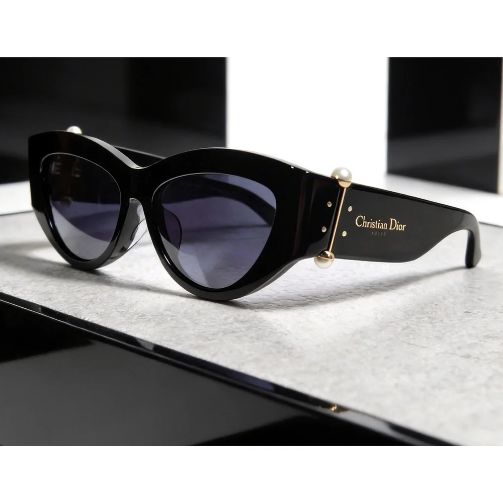 NWT Christian Dior CD40200I-01V-55 Black 55mm Sunglasses